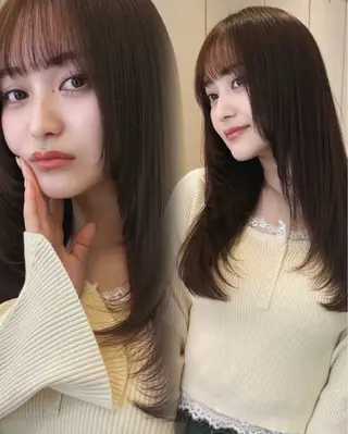 ロング カラー 渡部 倖賀のヘアスタイル
