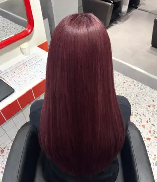 ロング カラー 🫐ブルベカラー🫐 ミルクティー/あれんのヘアスタイル