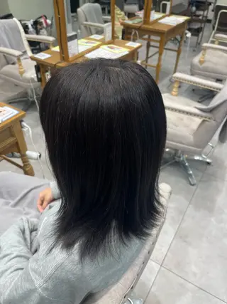 セミロング カラー 川村 治士のヘアスタイル