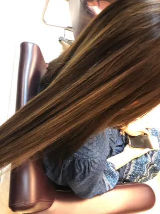 ロング カラー こすげひろと カラー講師のヘアスタイル