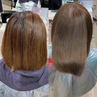 ショート カラー 顔まわりカット🌟 くびれヘア/寺門遥輝のヘアスタイル