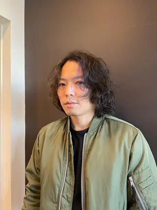 ミディアム カラー パーマ メンズ パーマ指名No.1/ /Ryosuke.のヘアスタイル