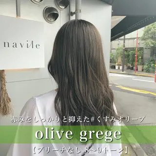 セミロング カラー navile原宿 yumaのヘアスタイル