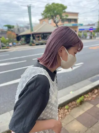 ミディアム カラー RuLaN AMIのヘアスタイル