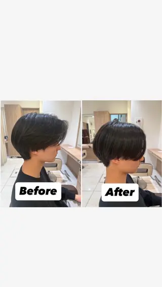メンズ フェザーパーマ/ カットShion🪼のヘアスタイル