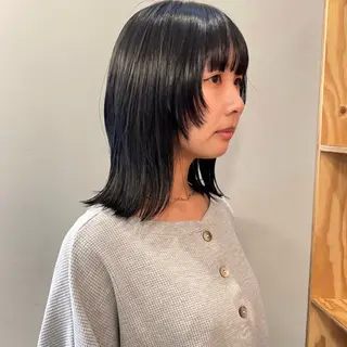 ミディアム カラー 🌿レイヤーボブ/パ ーマ🌿 木梨健太のヘアスタイル