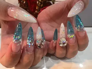 ロング wooone nail.yumiのネイルデザイン