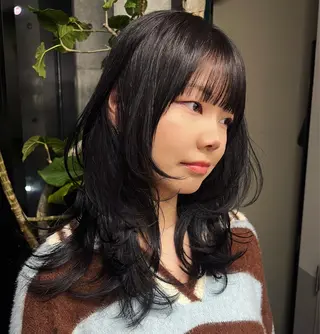 ロング ハッシュカット カシマハヤトのヘアスタイル