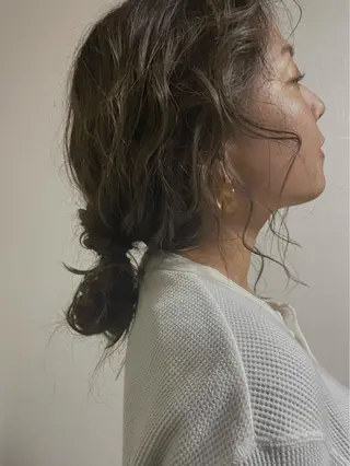 セミロング カラー ヘアアレンジ KYOKA .のヘアスタイル