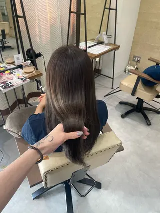 ミディアム カラー デザインカラー/新百 合ヶ丘/ブリーチのヘアスタイル