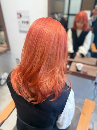 セミロング カラー 🌺レイヤー/艶髪 海外ヘア🌺舟橋瑞稀のヘアスタイル