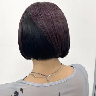 カラー ミディアム 縮毛矯正🤍 ボブ/ HIKARIのヘアスタイル