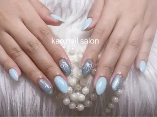 ネイル kao nail マグネット/長さだしのネイルデザイン