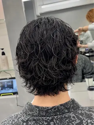 ミディアム パーマ メンズ 🌊メンズパーマ職人 🌊　とーやのヘアスタイル