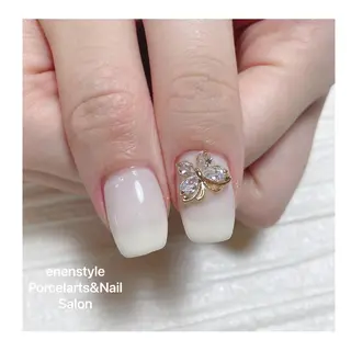 ミディアム ネイル 🐾enen style 🐾のネイルデザイン