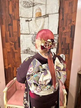 ヘアアレンジ ヘアメイク🌷 着付👘ハルのヘアスタイル