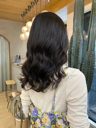 パーマ 透明感カラー縮毛矯正 レイヤー/えいすけのヘアスタイル