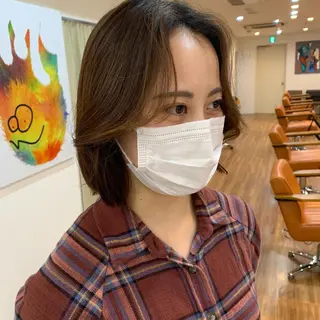 ミディアム 【韓国風くびれヘア】 joule小木曽輝のヘアスタイル
