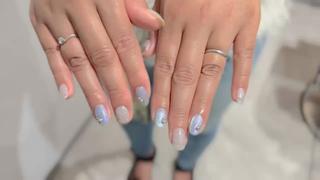 水色マグ×フラッシュシルバー
スタッズのせ

ありがとうございました 