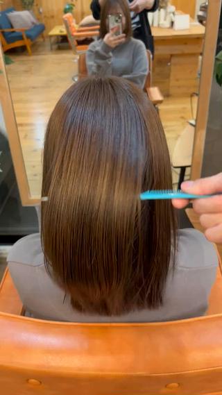セミロング ⚪️髪質改善 縮毛 店長 コウ⚪️のヘアスタイル