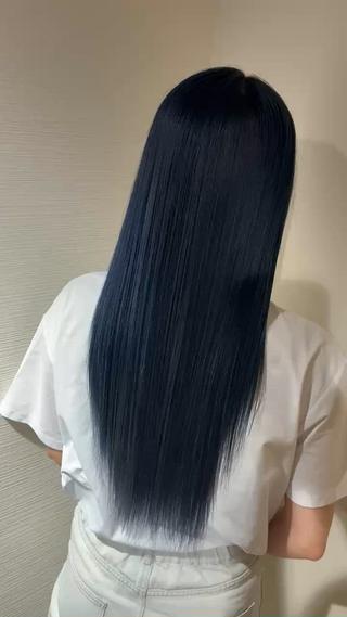 #ネイビーブルーカラー
#髪質改善ストレート
#oggiotto 