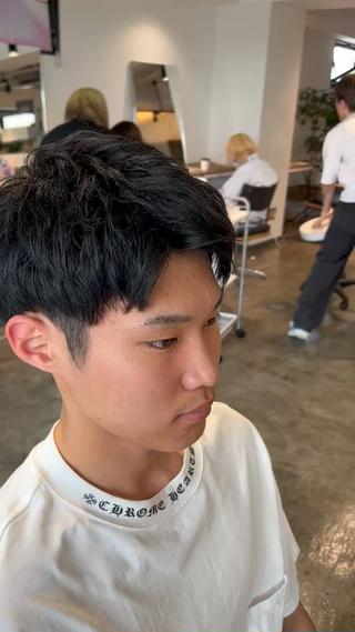 伸ばしかけアップバング 