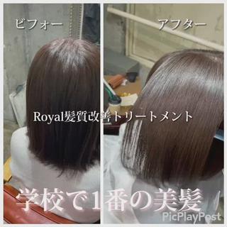 ばっさり切ってまとまる艶ボブにしましょ！

髪質改善メニュー色々あります！

癖、うねりを改善したい【美髪矯正】
潤い、艶、柔らかさ重視【Royal髪質改善】

ハリコシ、艶【Link髪質改善】
カラーのダメージ最大限に抑えた【ヘアエステ】

選べるシステムトリートメント【aujua】

カウンセリングにてなりたい質感、お悩みに応じてメニュー提案していきます！

ご予約お待ちしてます 