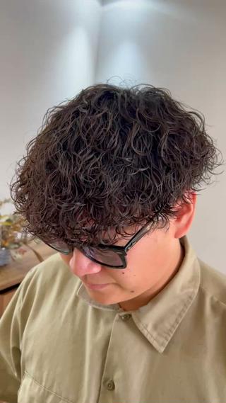 メンズ 岐阜のパーマオタク/ メンズパーマ/早野凪のヘアスタイル