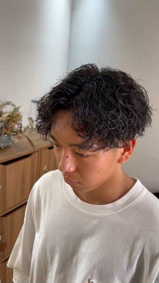 メンズ 岐阜のパーマオタク/ メンズパーマ/早野凪のヘアスタイル