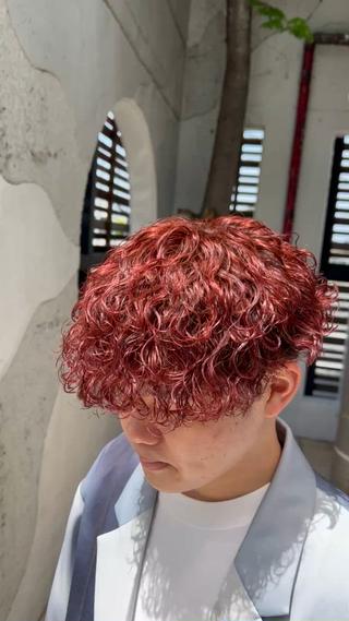 メンズ 岐阜のパーマオタク/ メンズパーマ/早野凪のヘアスタイル