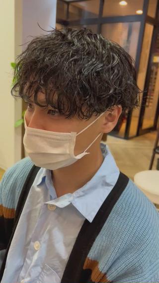 メンズ 岐阜のパーマオタク/ メンズパーマ/早野凪のヘアスタイル