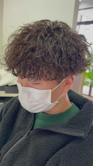 メンズ 岐阜のパーマオタク/ メンズパーマ/早野凪のヘアスタイル