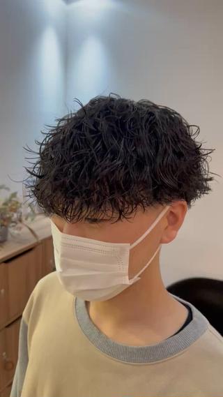 メンズ 岐阜のパーマオタク/ メンズパーマ/早野凪のヘアスタイル
