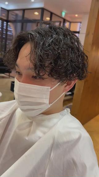 メンズ 岐阜のパーマオタク/ メンズパーマ/早野凪のヘアスタイル