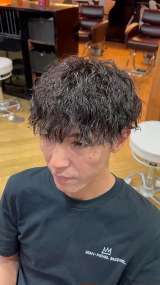 メンズ 岐阜のパーマオタク/ メンズパーマ/早野凪のヘアスタイル