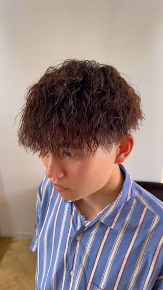 メンズ 岐阜のパーマオタク/ メンズパーマ/早野凪のヘアスタイル