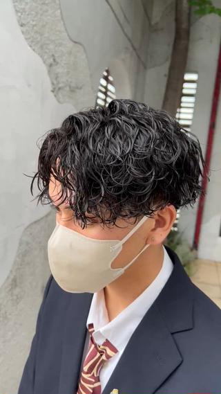 メンズ 岐阜のパーマオタク/ メンズパーマ/早野凪のヘアスタイル