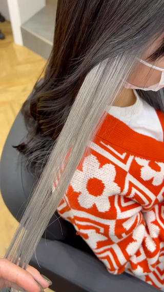 #イヤリングカラー#ホワイトグレー#グレー 