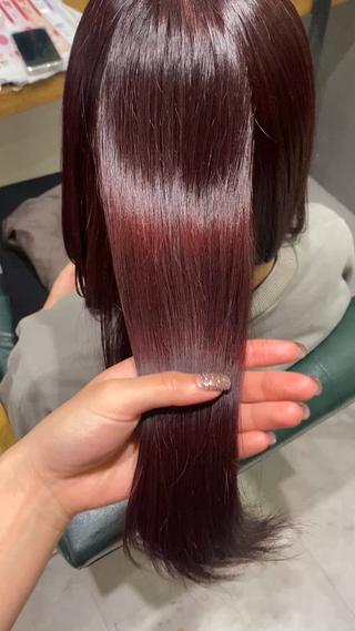 Aujuaトリートメントでつやつやさらさらです！！⸜(*ˊᗜˋ*)⸝ 