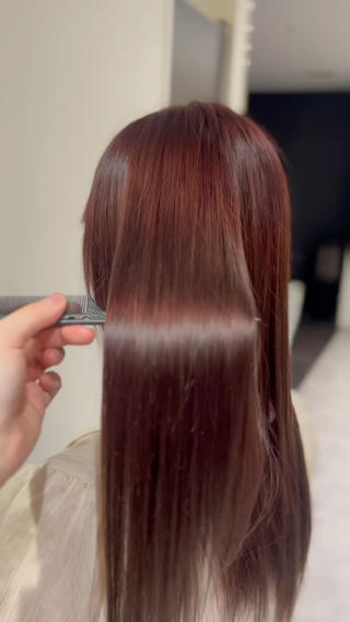 ロング カラー Euphoria aoyama所属・柚実/グレージュ/ 愛されナチュラル♥️のヘアスタイル