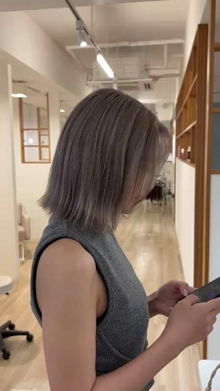 ミディアム 『大西　陸』 透明感color🔆のヘアスタイル