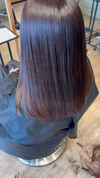 セミロング カラー 大久保 隆蔵のヘアスタイル