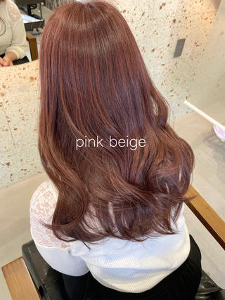 pink beige 
お客様の可愛らしい雰囲気にとってもお似合いのカラーでした♡
ㅤㅤㅤㅤ ㅤㅤㅤㅤ ㅤㅤㅤ

#ピンクベージュ　#ピンクブラウン　#ピンクカラー
#ブリーチなし　#ブリーチなしダブルカラー
#透明感カラー　#透け感カラー　#韓国ヘア　
#愛知　#岐阜　#一宮　#江南　#各務原　 