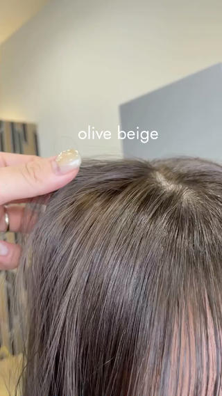 透明感たっぷりなほんのりolive beige 

#オリーブカラー
#オリーブベージュ
#透明感カラー 