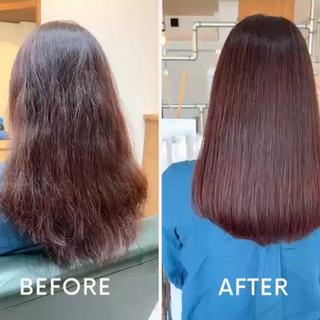 ロング Jyue-ru／北谷 /縮毛矯正/髪質改善のヘアスタイル