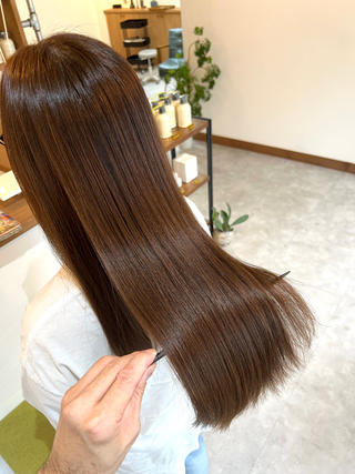 ロング Jyue-ru／北谷 /縮毛矯正/髪質改善のヘアスタイル