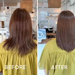 セミロング Jyue-ru／北谷 /縮毛矯正/髪質改善のヘアスタイル