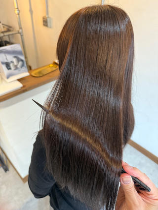 ロング Jyue-ru／北谷 /縮毛矯正/髪質改善のヘアスタイル