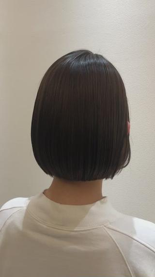 今流行りのミニボブ 