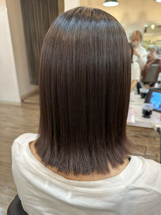 ミディアム パーマ sato ayaka ｜透明感カラー🫧のヘアスタイル